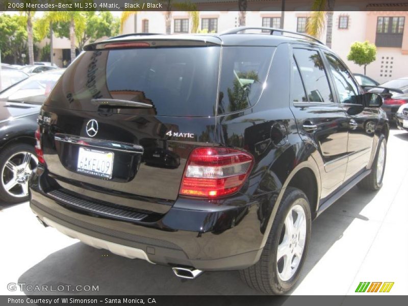 Black / Black 2008 Mercedes-Benz ML 350 4Matic