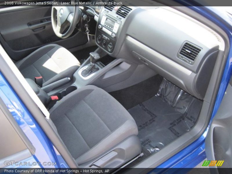 Laser Blue Metallic / Anthracite Black 2008 Volkswagen Jetta S Sedan