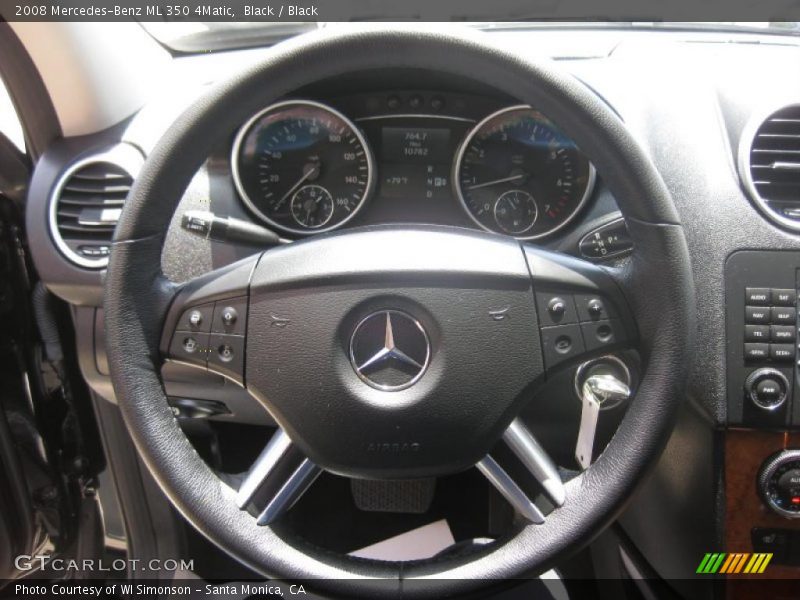 Black / Black 2008 Mercedes-Benz ML 350 4Matic