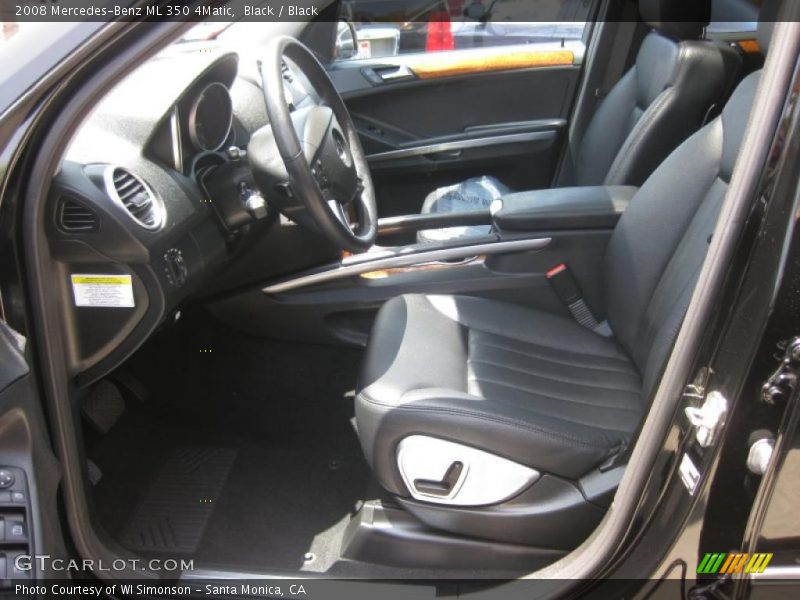 Black / Black 2008 Mercedes-Benz ML 350 4Matic