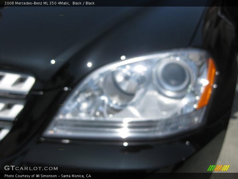 Black / Black 2008 Mercedes-Benz ML 350 4Matic