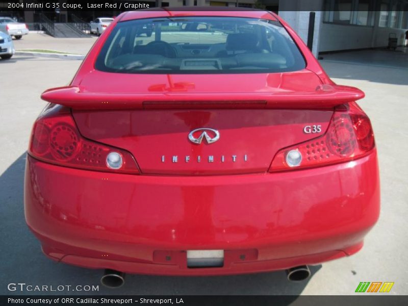 Laser Red / Graphite 2004 Infiniti G 35 Coupe