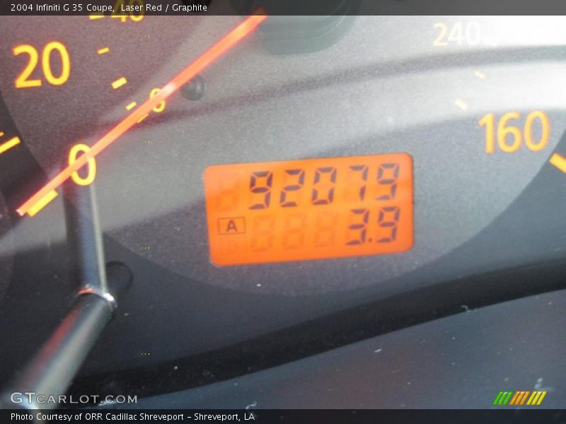 Laser Red / Graphite 2004 Infiniti G 35 Coupe