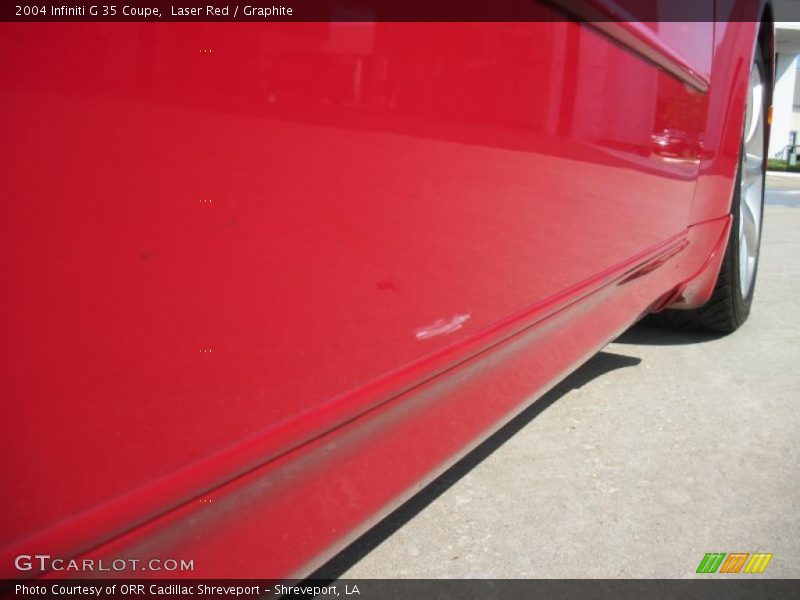 Laser Red / Graphite 2004 Infiniti G 35 Coupe