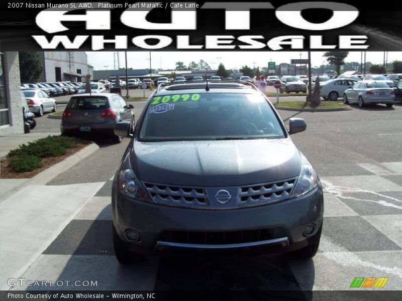 Platinum Pearl Matallic / Cafe Latte 2007 Nissan Murano SL AWD
