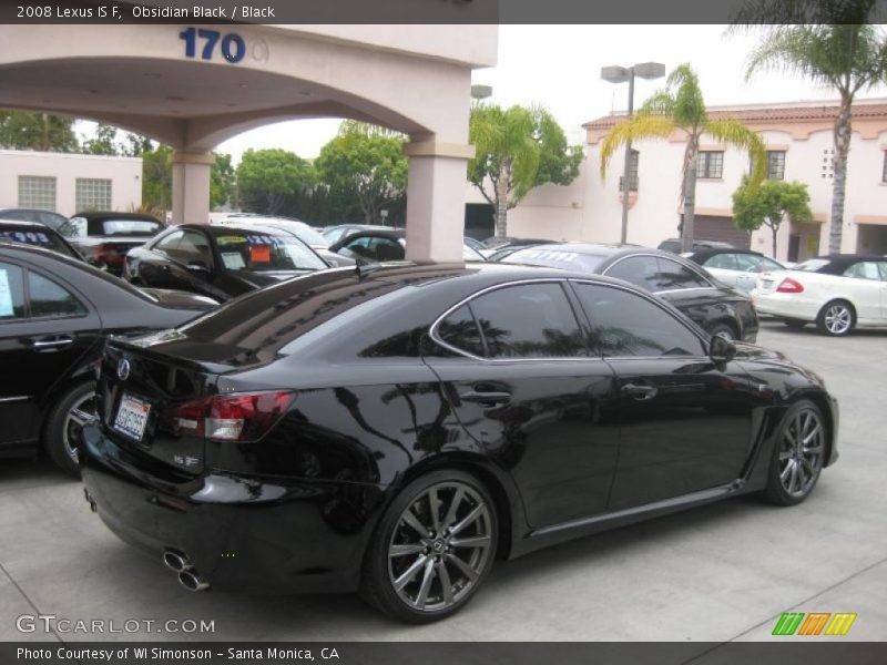 Obsidian Black / Black 2008 Lexus IS F