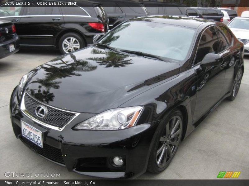 Obsidian Black / Black 2008 Lexus IS F