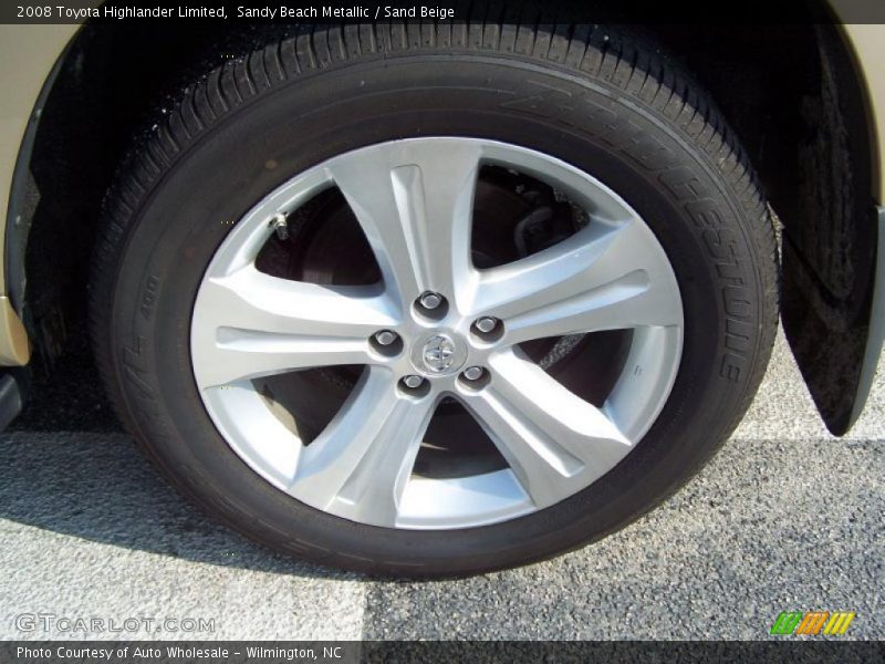 Sandy Beach Metallic / Sand Beige 2008 Toyota Highlander Limited