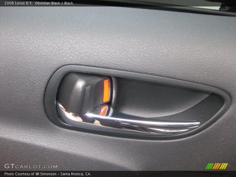 Obsidian Black / Black 2008 Lexus IS F