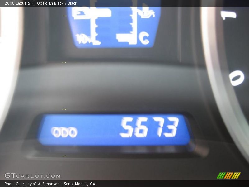 Obsidian Black / Black 2008 Lexus IS F