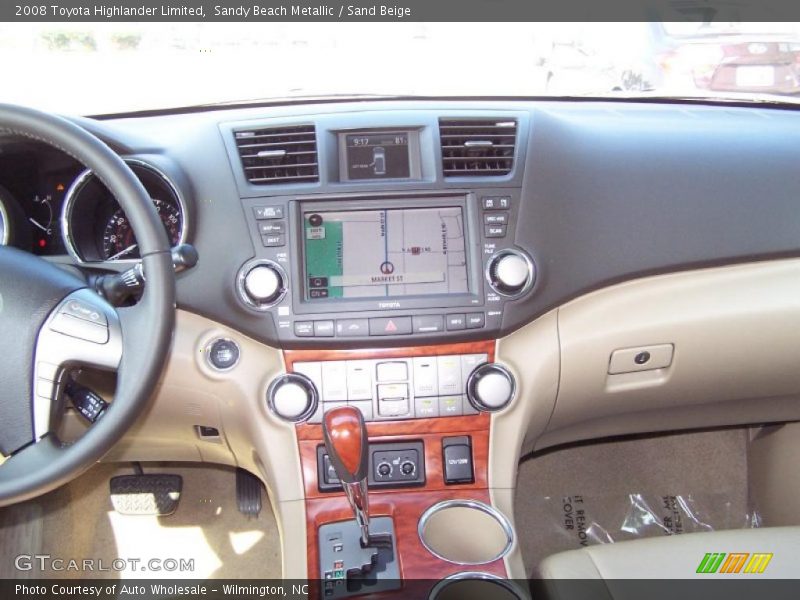 Sandy Beach Metallic / Sand Beige 2008 Toyota Highlander Limited