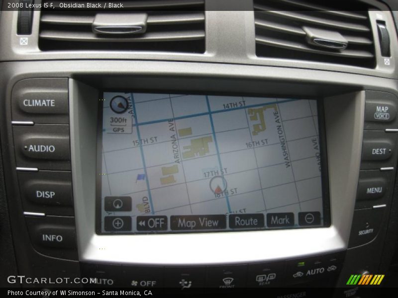 Obsidian Black / Black 2008 Lexus IS F