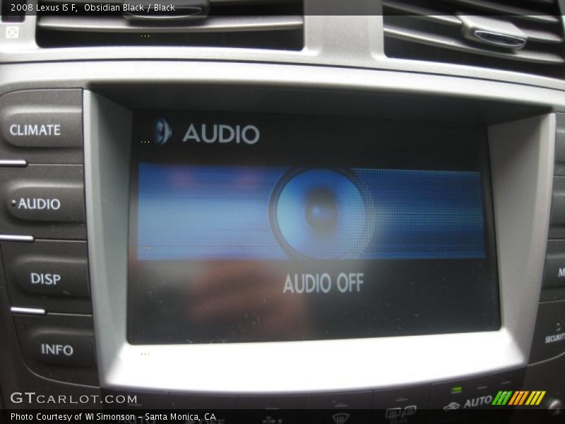 Obsidian Black / Black 2008 Lexus IS F