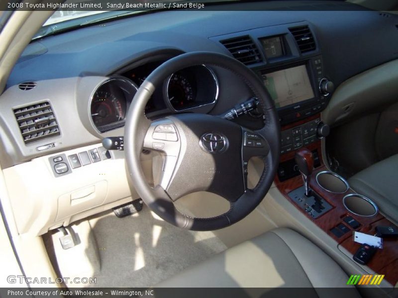 Sandy Beach Metallic / Sand Beige 2008 Toyota Highlander Limited