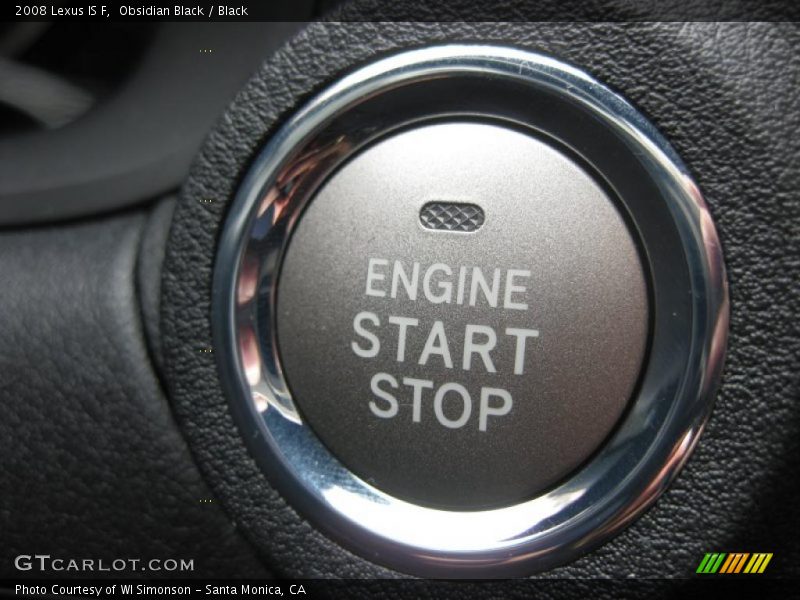 Obsidian Black / Black 2008 Lexus IS F