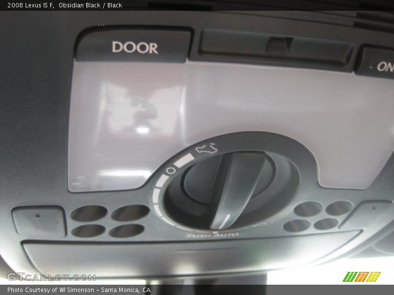 Obsidian Black / Black 2008 Lexus IS F