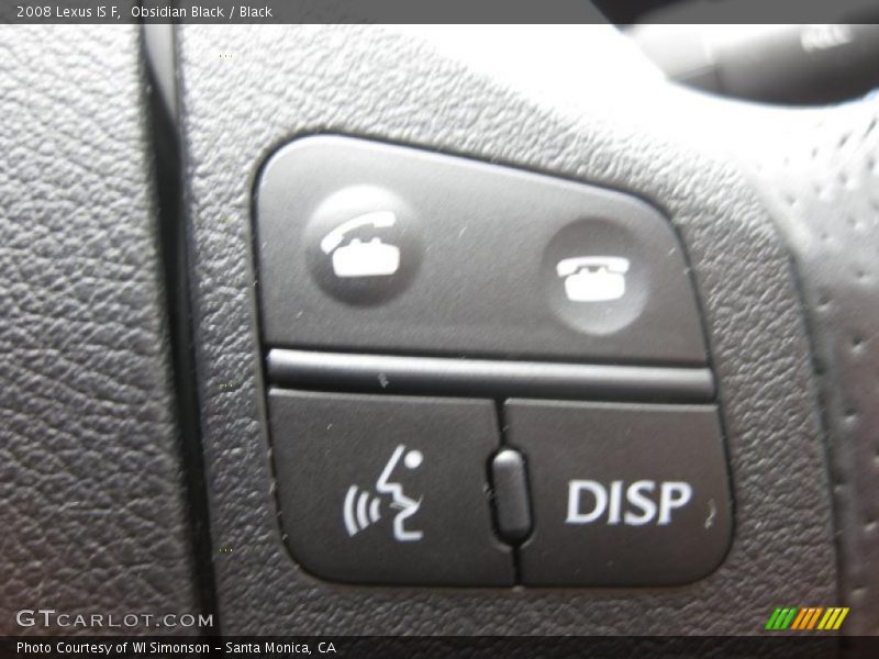 Obsidian Black / Black 2008 Lexus IS F