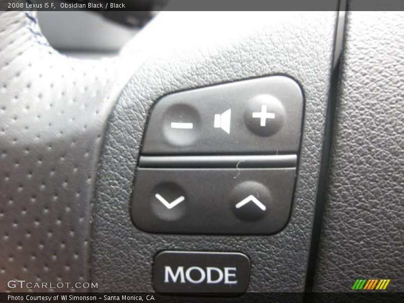 Obsidian Black / Black 2008 Lexus IS F