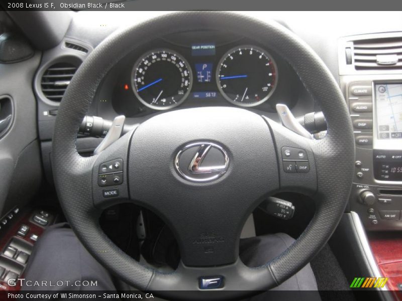 Obsidian Black / Black 2008 Lexus IS F