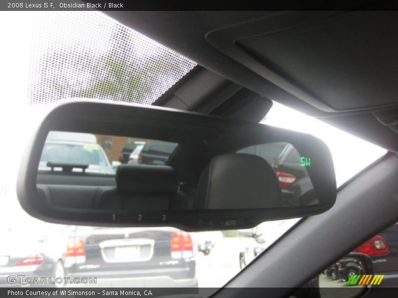 Obsidian Black / Black 2008 Lexus IS F