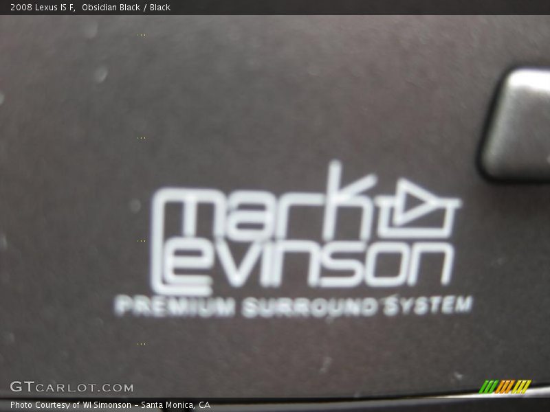 Obsidian Black / Black 2008 Lexus IS F
