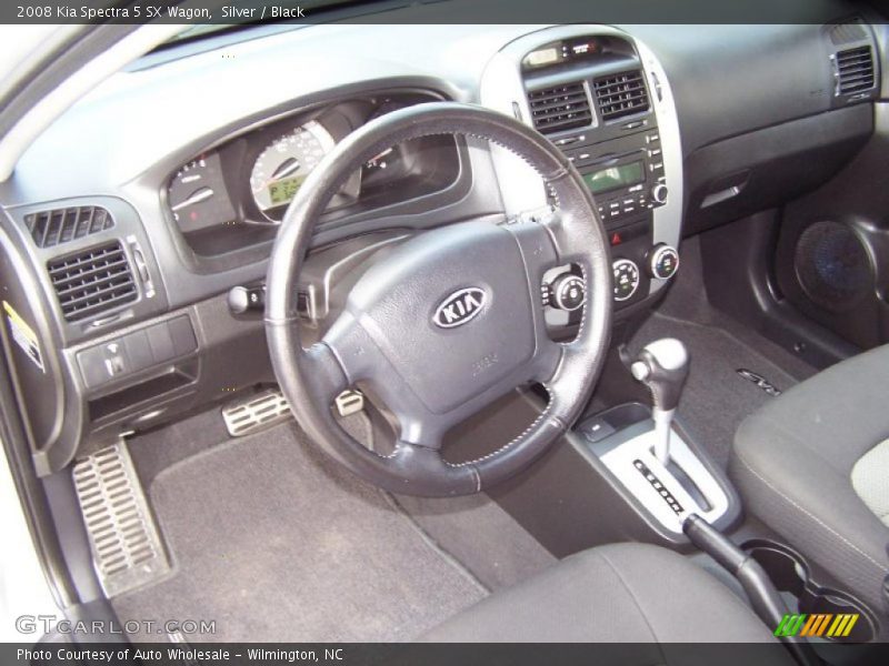 Silver / Black 2008 Kia Spectra 5 SX Wagon