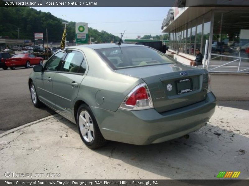 Moss Green Metallic / Camel 2008 Ford Fusion SE