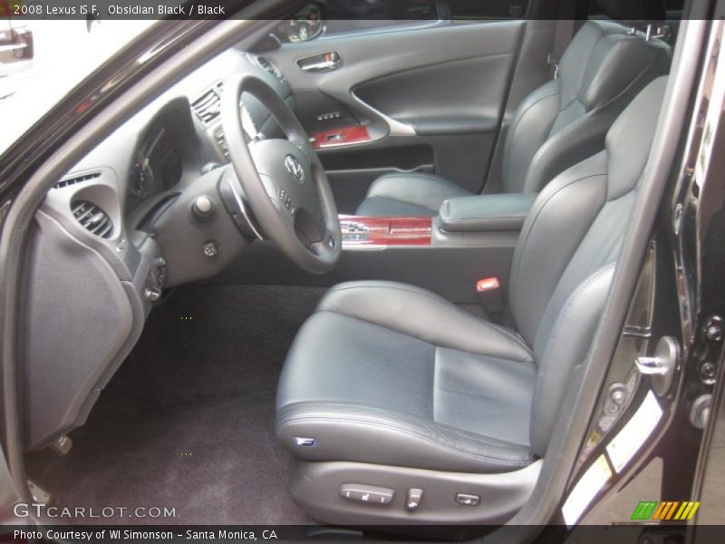 Obsidian Black / Black 2008 Lexus IS F
