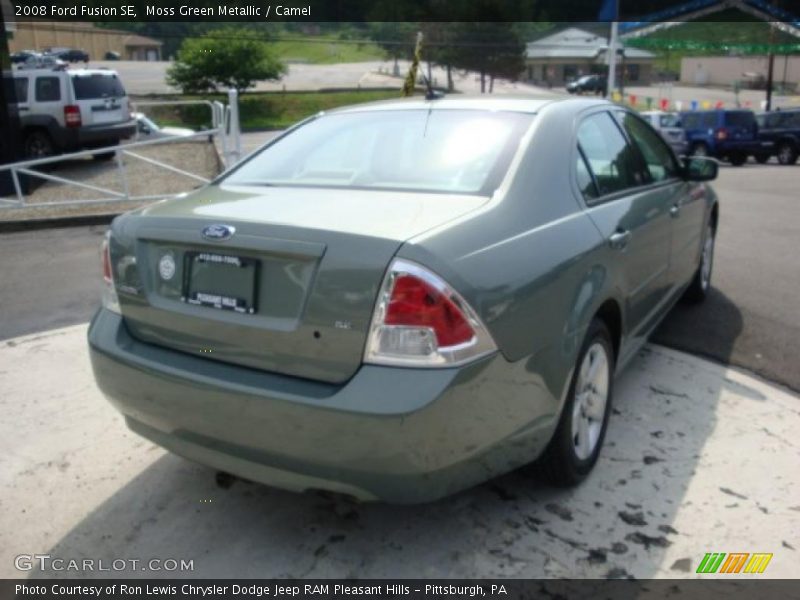 Moss Green Metallic / Camel 2008 Ford Fusion SE