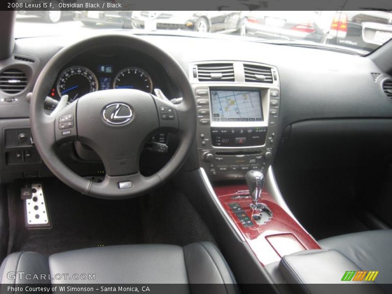 Obsidian Black / Black 2008 Lexus IS F