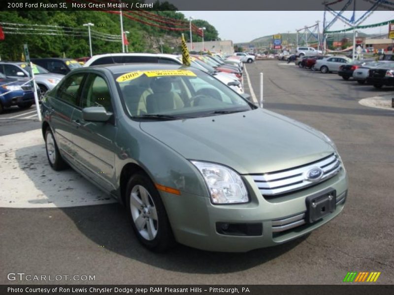 Moss Green Metallic / Camel 2008 Ford Fusion SE