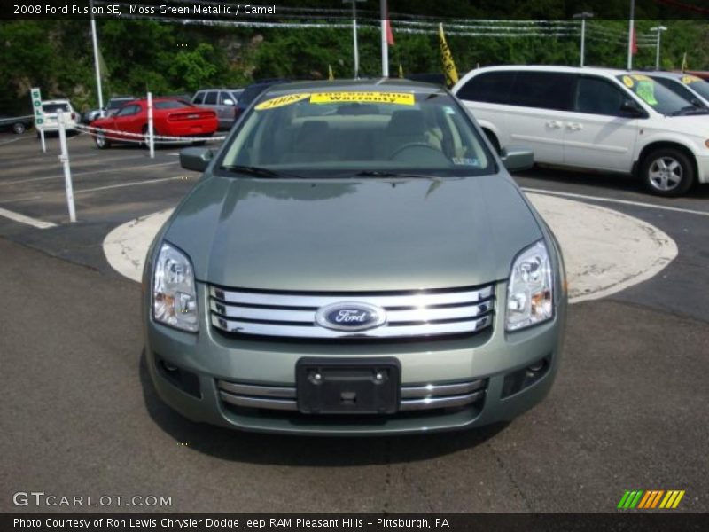 Moss Green Metallic / Camel 2008 Ford Fusion SE