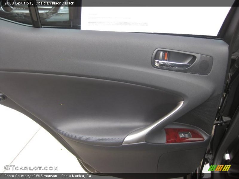 Obsidian Black / Black 2008 Lexus IS F