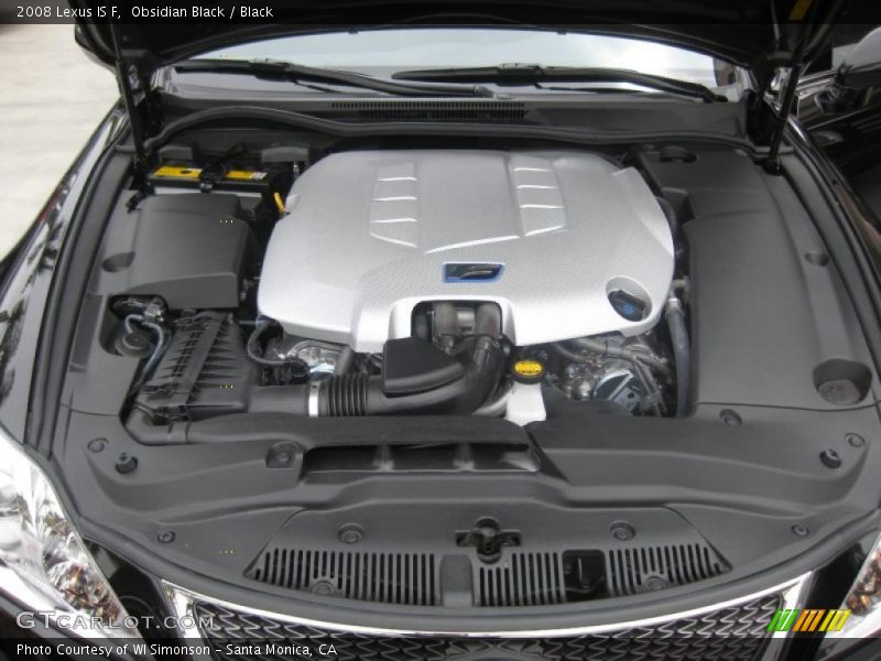 Obsidian Black / Black 2008 Lexus IS F