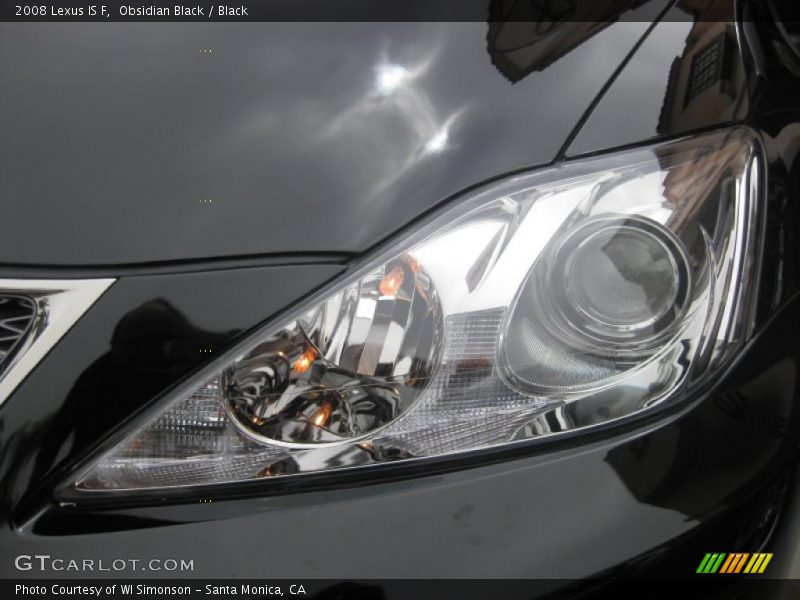 Obsidian Black / Black 2008 Lexus IS F