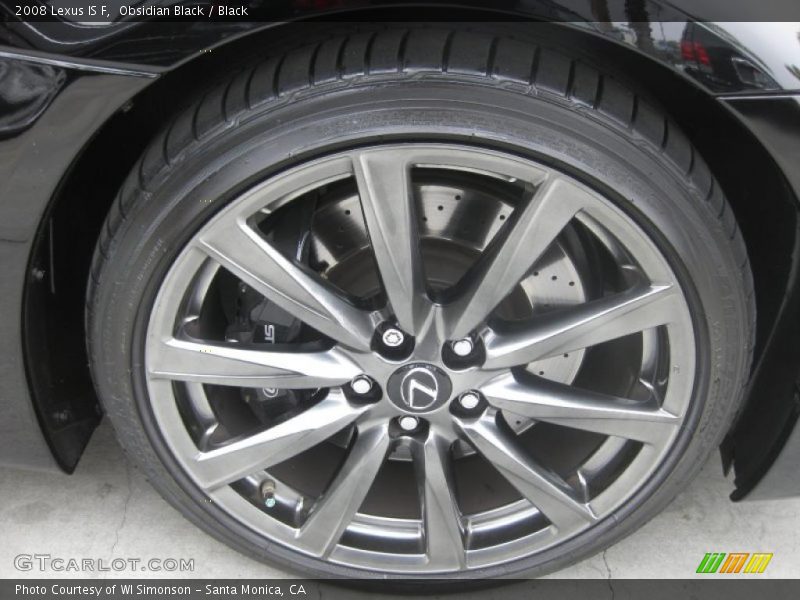 Obsidian Black / Black 2008 Lexus IS F