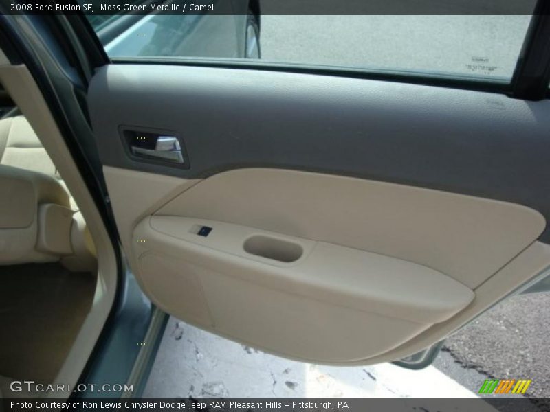 Moss Green Metallic / Camel 2008 Ford Fusion SE