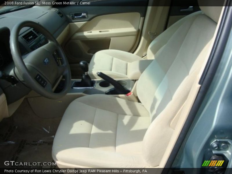 Moss Green Metallic / Camel 2008 Ford Fusion SE