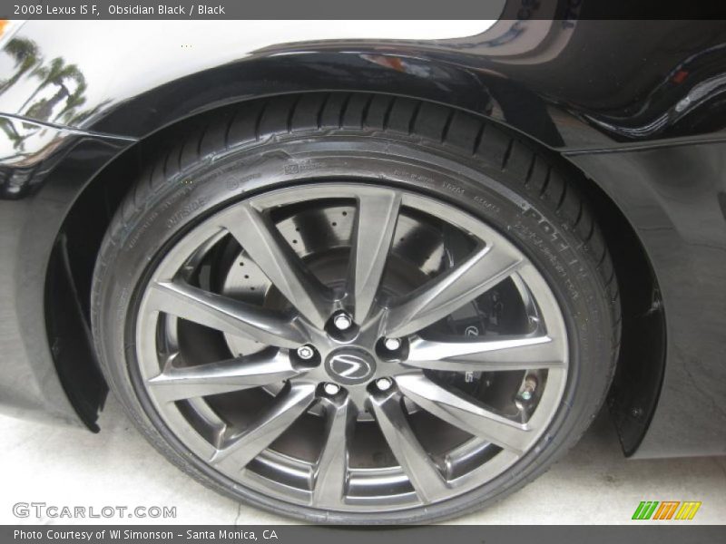Obsidian Black / Black 2008 Lexus IS F