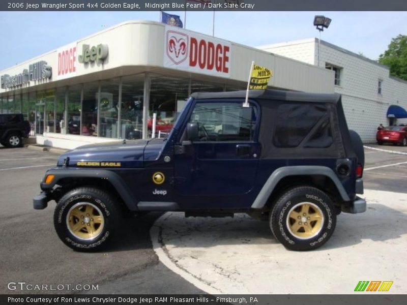 Midnight Blue Pearl / Dark Slate Gray 2006 Jeep Wrangler Sport 4x4 Golden Eagle