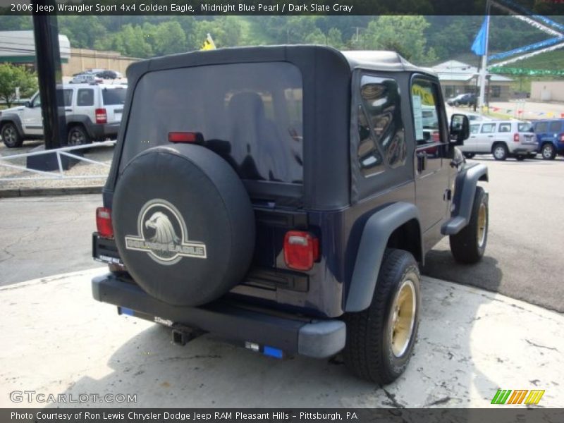 Midnight Blue Pearl / Dark Slate Gray 2006 Jeep Wrangler Sport 4x4 Golden Eagle