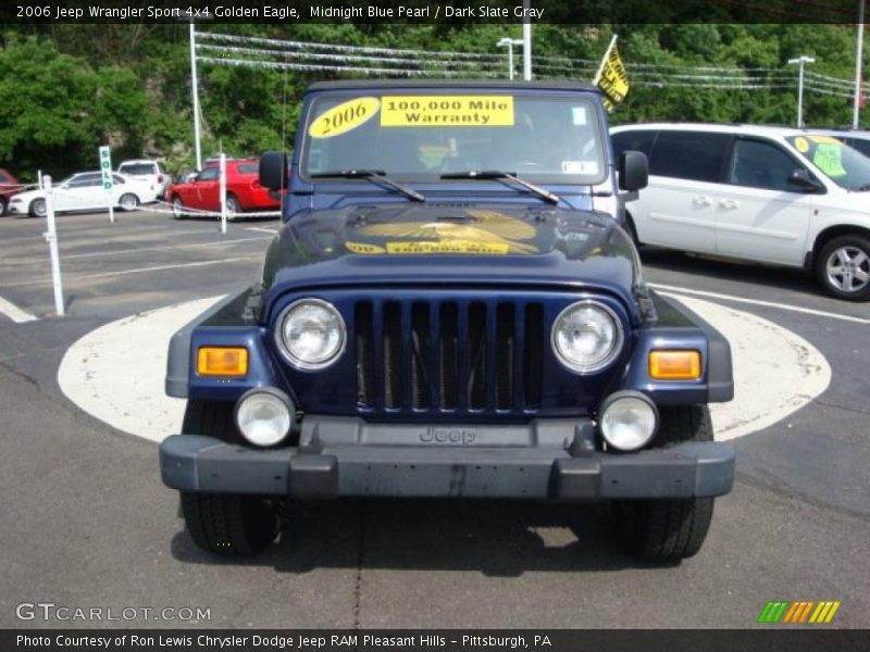 Midnight Blue Pearl / Dark Slate Gray 2006 Jeep Wrangler Sport 4x4 Golden Eagle