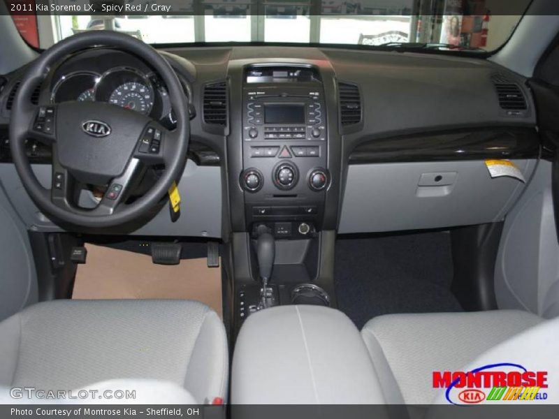Spicy Red / Gray 2011 Kia Sorento LX