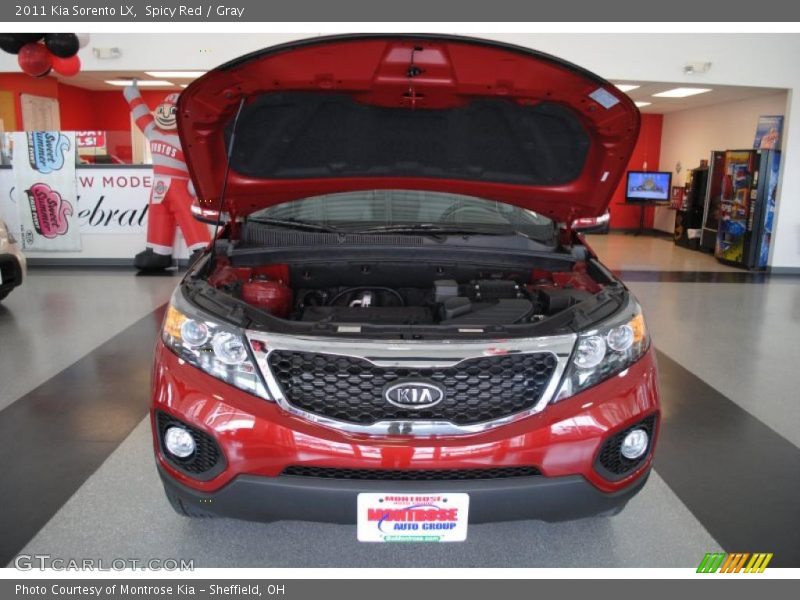 Spicy Red / Gray 2011 Kia Sorento LX