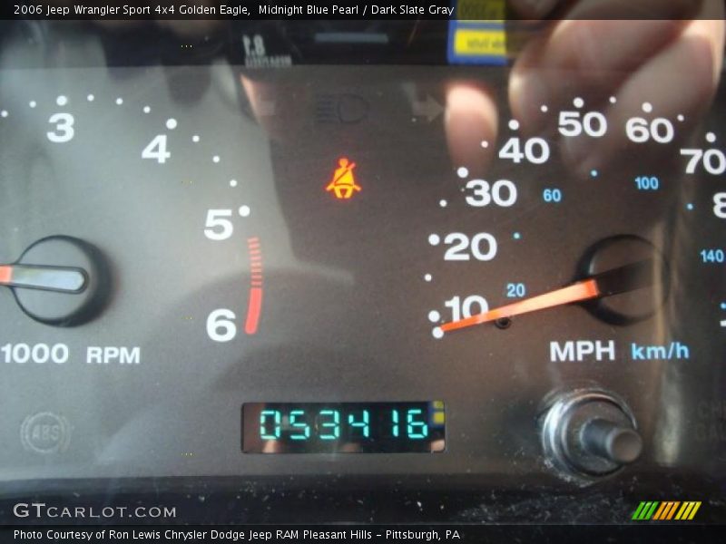 Midnight Blue Pearl / Dark Slate Gray 2006 Jeep Wrangler Sport 4x4 Golden Eagle