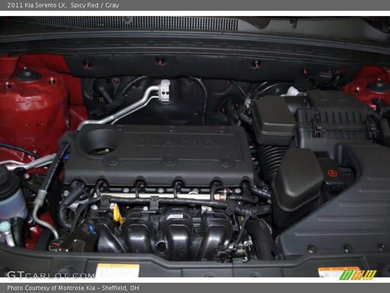 Spicy Red / Gray 2011 Kia Sorento LX