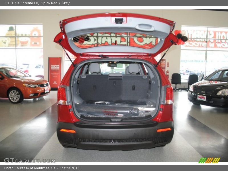 Spicy Red / Gray 2011 Kia Sorento LX