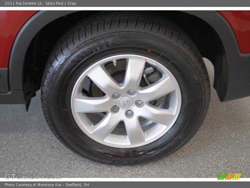 Spicy Red / Gray 2011 Kia Sorento LX