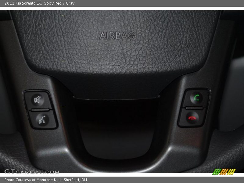 Spicy Red / Gray 2011 Kia Sorento LX