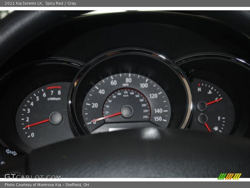 Spicy Red / Gray 2011 Kia Sorento LX